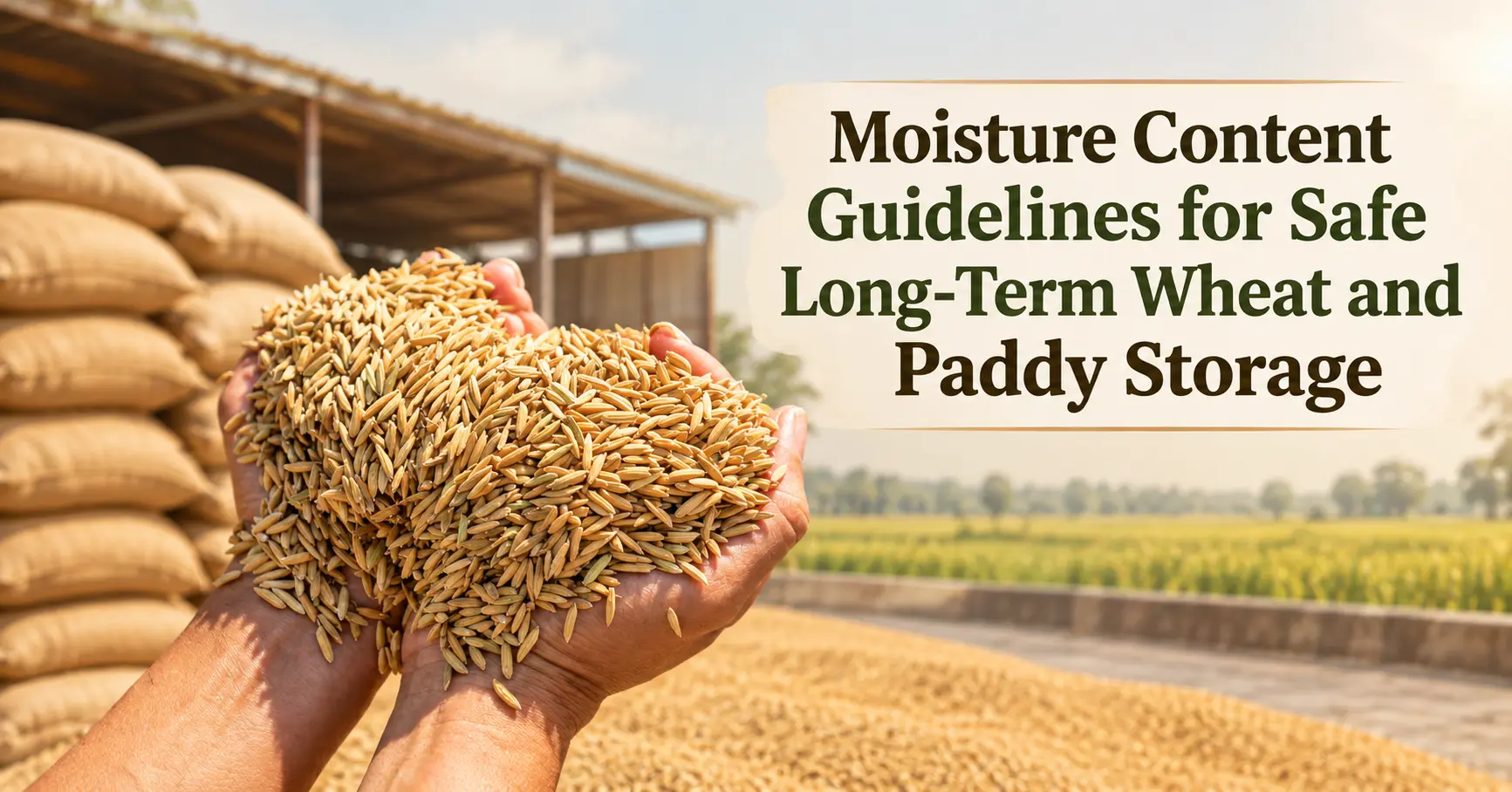 Moisture Content Guidelines for Safe Long-Term Wheat and Paddy Storage