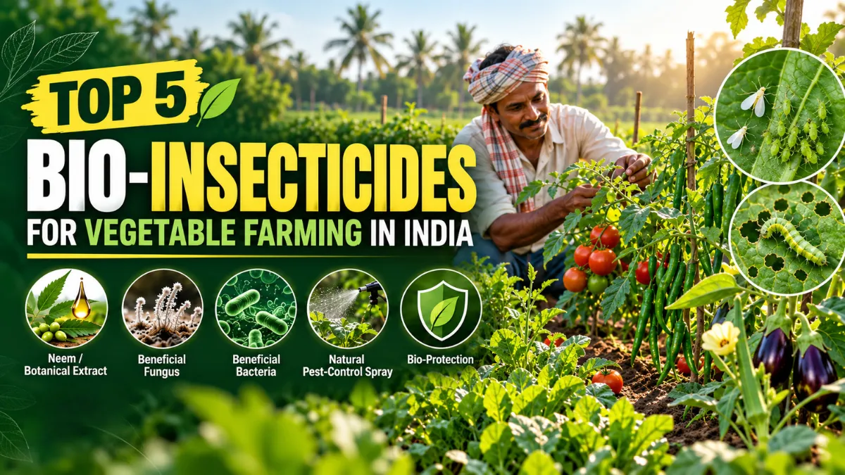 5 Bio-Insecticides for Vegetable Farming in India: Neem, Bt and More