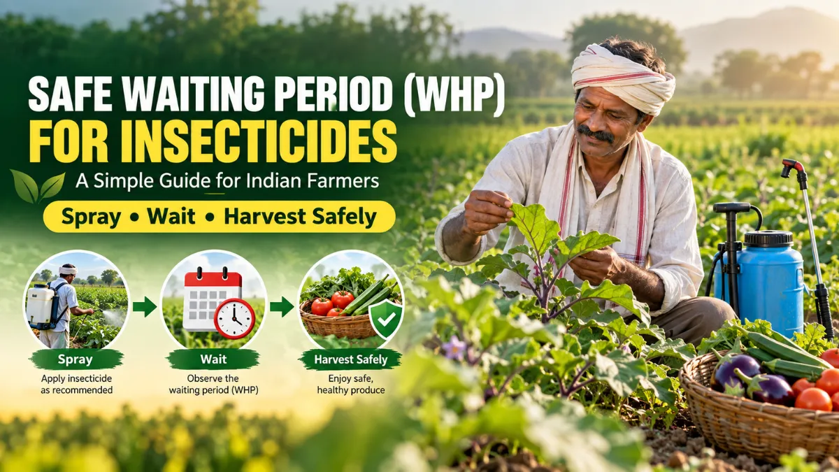 Safe Waiting Period for Insecticides: A Simple Guide for Indian Farmers
