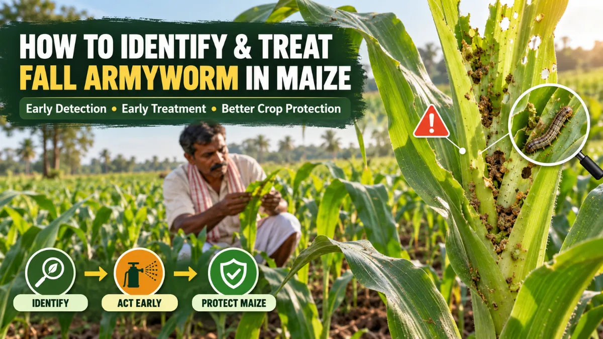 How to Identify and Treat Fall Armyworm in Maize Crops Early