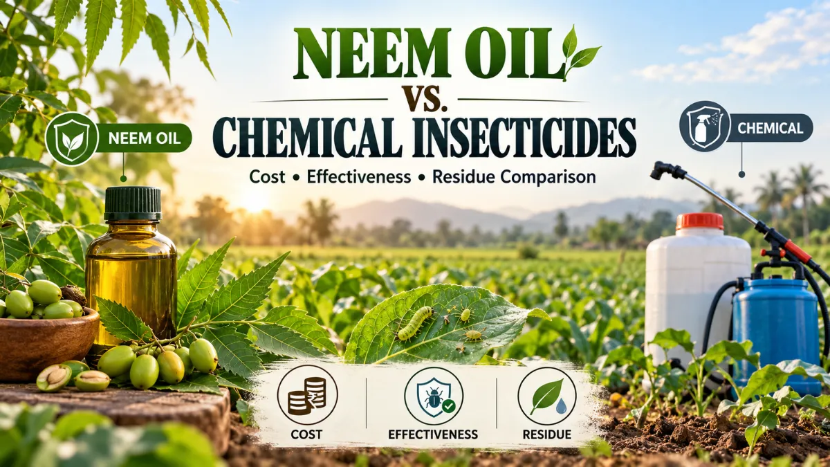 Neem Oil vs Chemical Insecticides: Cost, Effectiveness and Residues