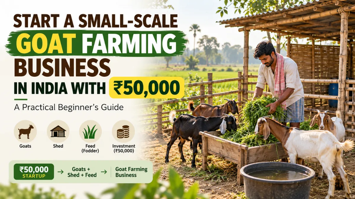 How to Start Small-Scale Goat Farming in India with ₹50,000